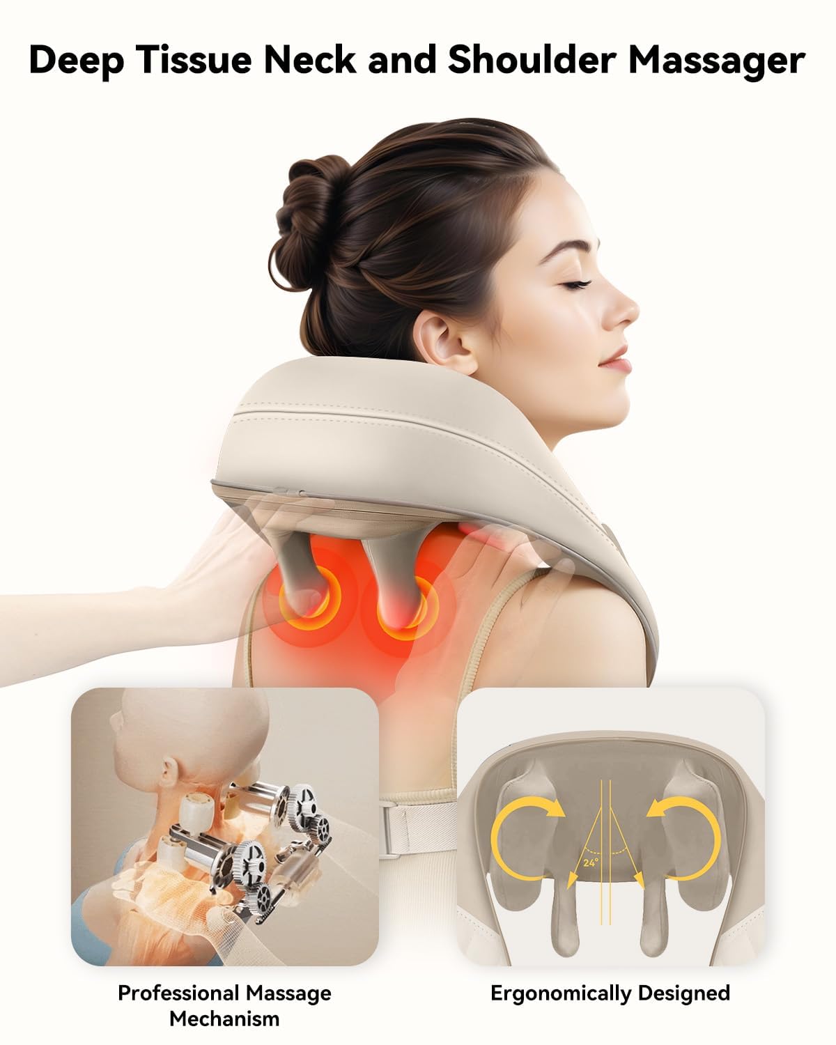 Nexila™ Heated Neck Massager ⭐⭐⭐⭐⭐ (4.9/5) 11872 Reviews