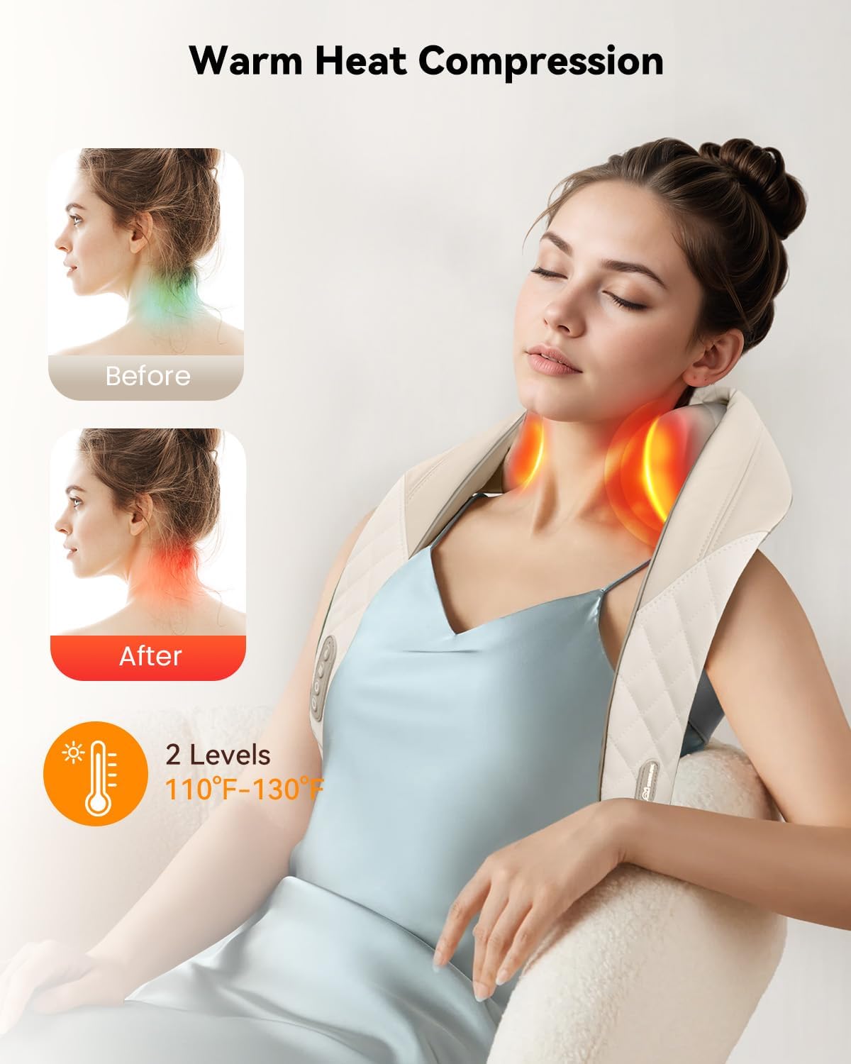 Nexila™ Heated Neck Massager ⭐⭐⭐⭐⭐ (4.9/5) 11872 Reviews