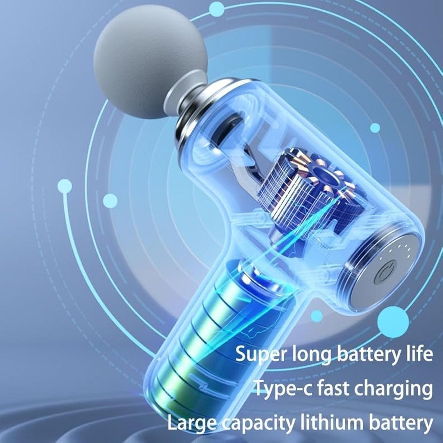 Mini Massage Gun for Deep Tissue, Muscle & Body Pain Relief with 6 month warranty ⭐⭐⭐⭐⭐ (4.9/5) 1896 Reviews