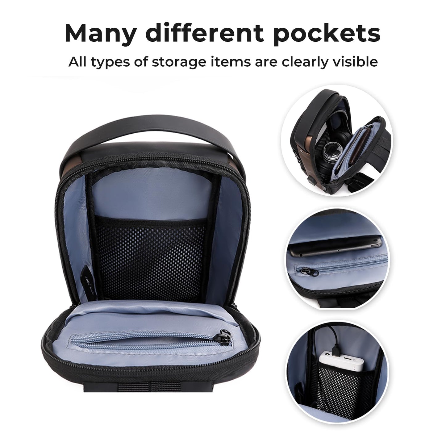 Aesthetic Sling Bag For Unisex , Crossbody Anti-Theft Chest Casual Daypack Waterproof ⭐⭐⭐⭐⭐ (4.9/5) 112 Reviews