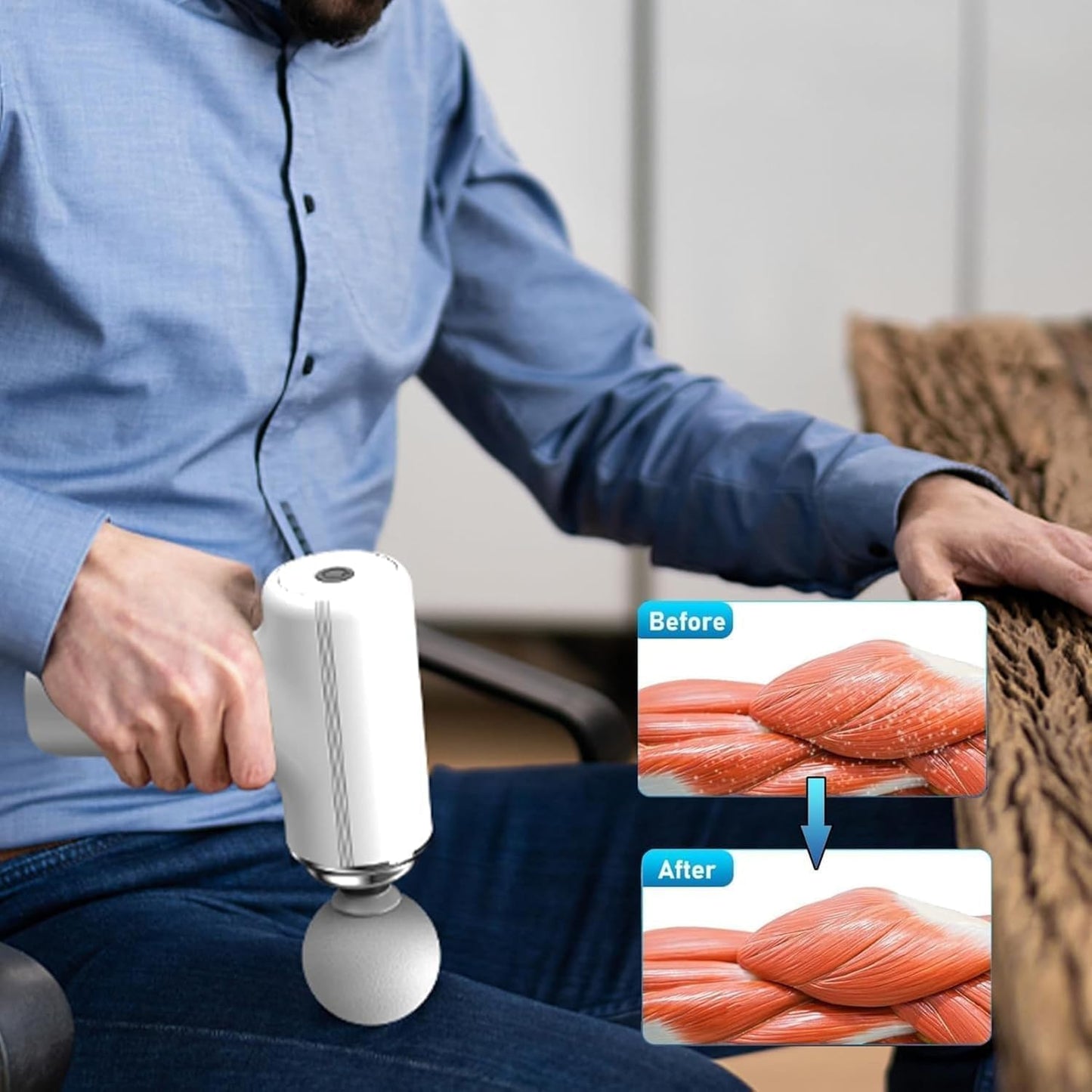 Mini Massage Gun for Deep Tissue, Muscle & Body Pain Relief with 6 month warranty ⭐⭐⭐⭐⭐ (4.9/5) 1896 Reviews