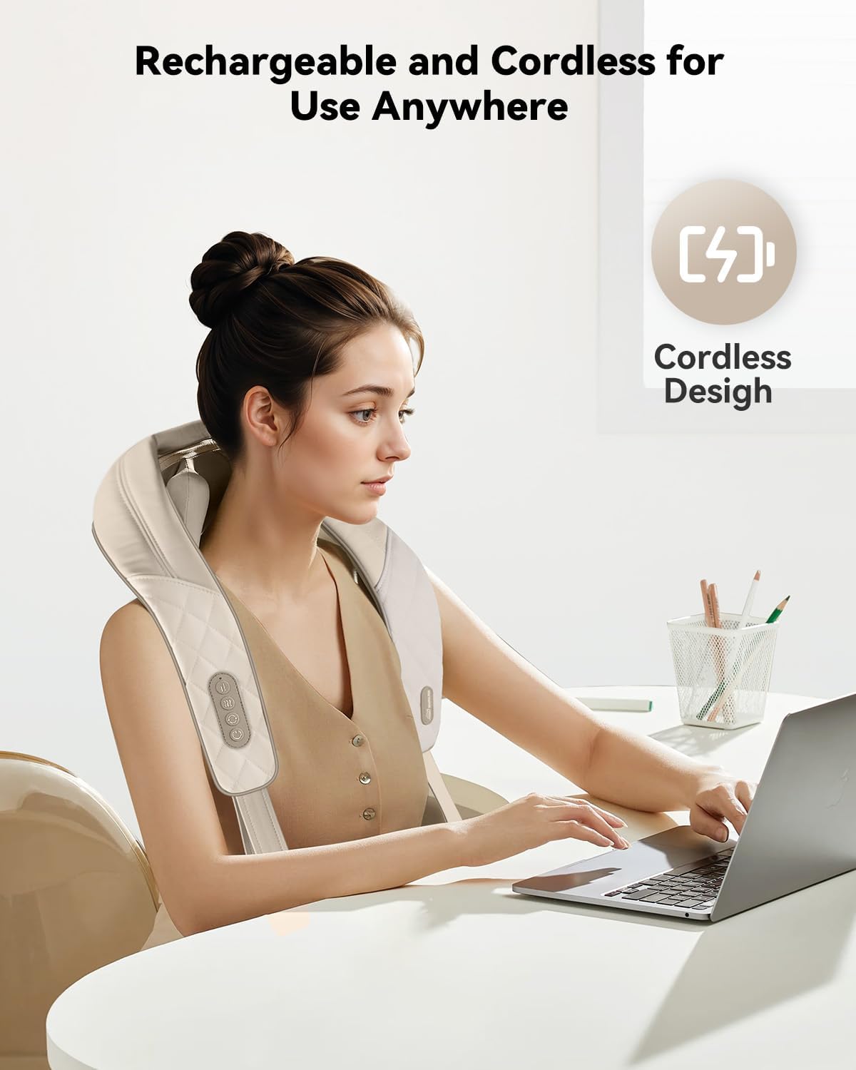 Nexila™ Heated Neck Massager ⭐⭐⭐⭐⭐ (4.9/5) 11872 Reviews