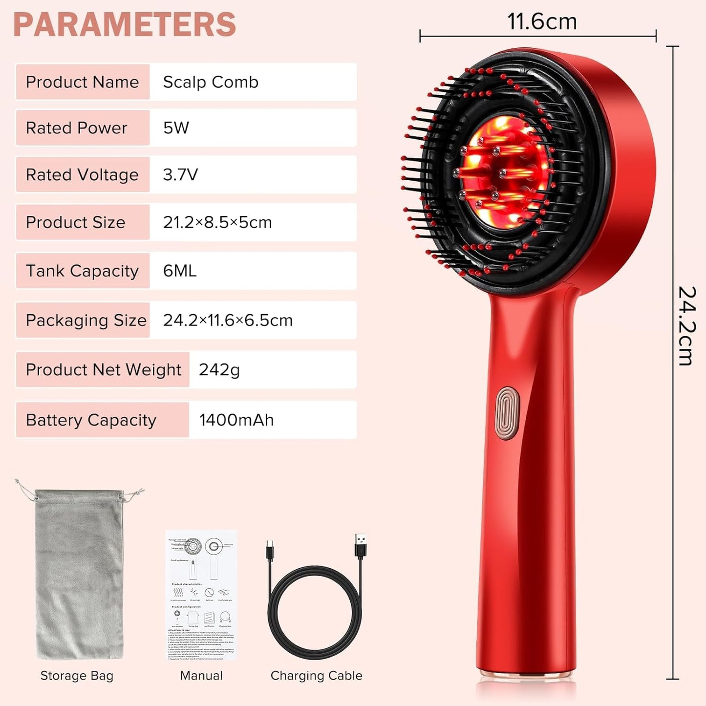 3-in-1 Electric Hair Oil Applicator & Electric Scalp Massager- 1 Year warranty ⭐⭐⭐⭐⭐ (4.9/5) 946 Reviews