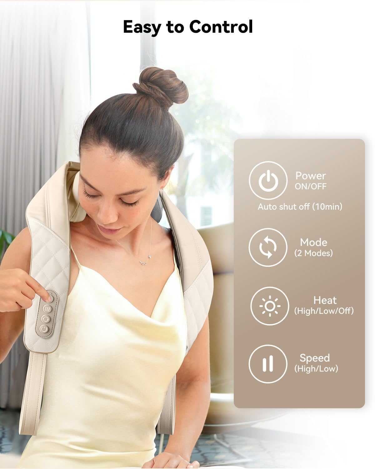 Nexila™ Heated Neck Massager ⭐⭐⭐⭐⭐ (4.9/5) 11872 Reviews
