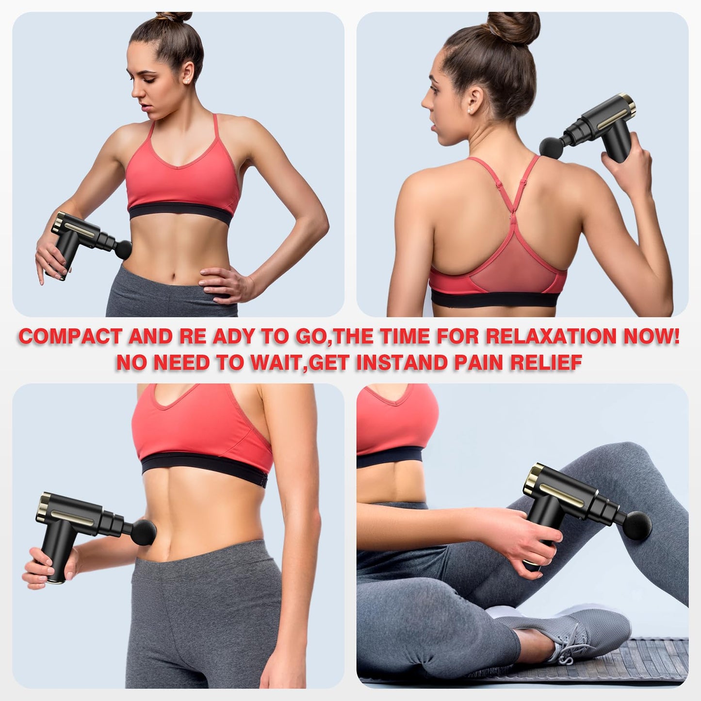 Ultra Gun Massager Muscle Relaxation For Full Body Pain Relief, Unisex 1 Year Warranty ⭐⭐⭐⭐⭐ (4.9/5) 456 Reviews