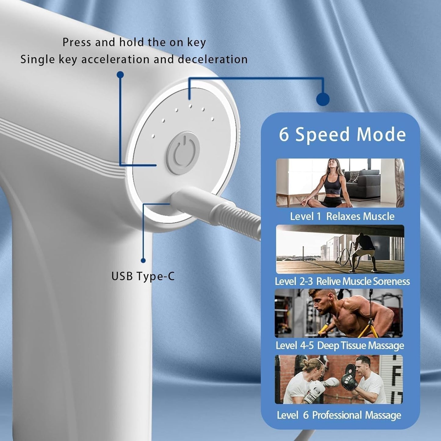 Mini Massage Gun for Deep Tissue, Muscle & Body Pain Relief with 6 month warranty ⭐⭐⭐⭐⭐ (4.9/5) 1896 Reviews