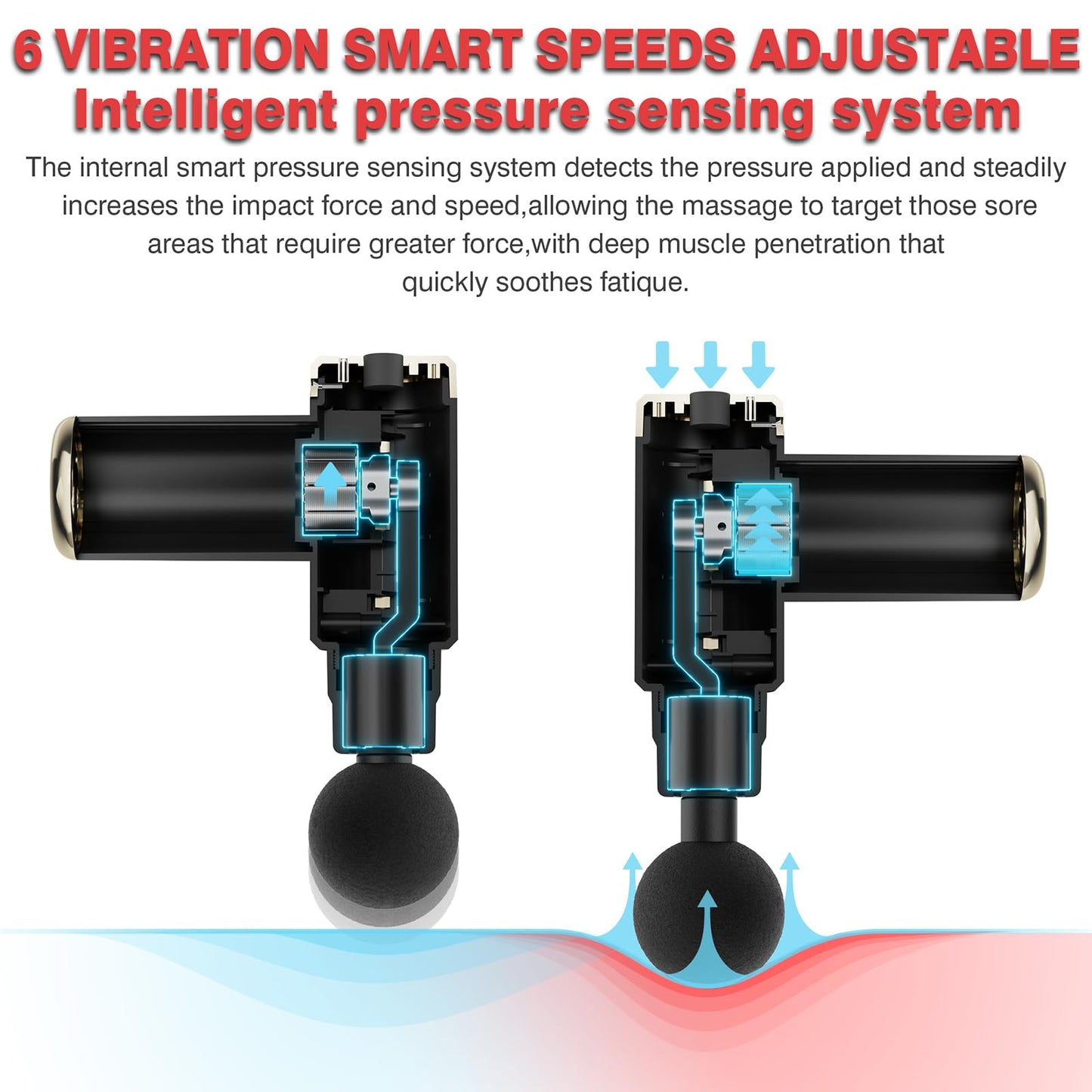 Ultra Gun Massager Muscle Relaxation For Full Body Pain Relief, Unisex 1 Year Warranty ⭐⭐⭐⭐⭐ (4.9/5) 456 Reviews