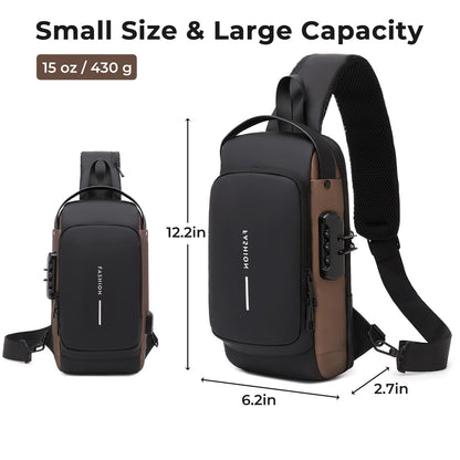 Aesthetic Sling Bag For Unisex , Crossbody Anti-Theft Chest Casual Daypack Waterproof ⭐⭐⭐⭐⭐ (4.9/5) 112 Reviews