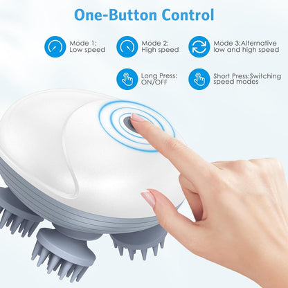 Electric Scalp Massager for Hair Growth, Body Massager (MultiColor) - 1 Year Warranty ⭐⭐⭐⭐⭐ (4.9/5) 286 Reviews